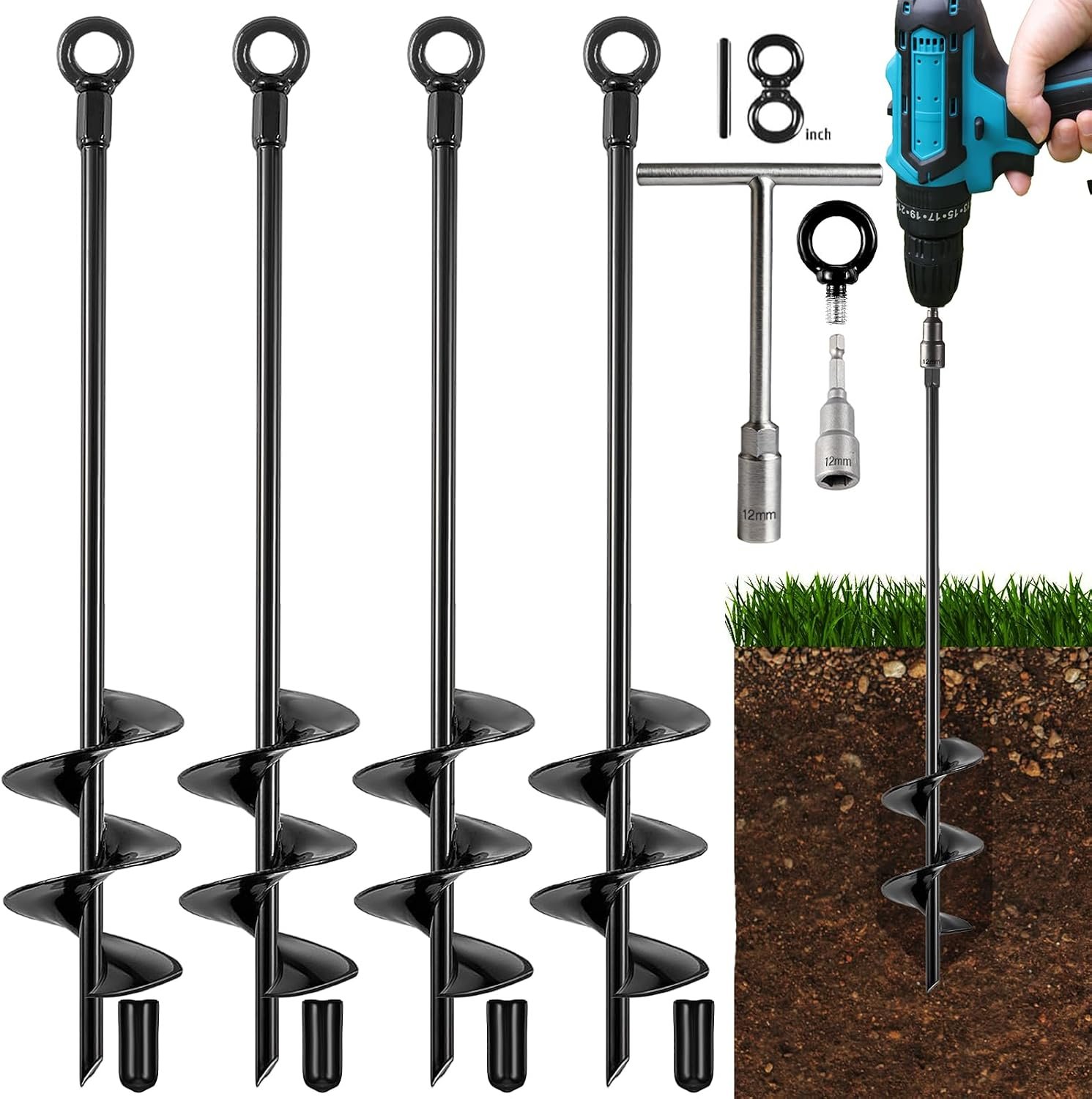 Earth anchor 18 inch specification comparison
